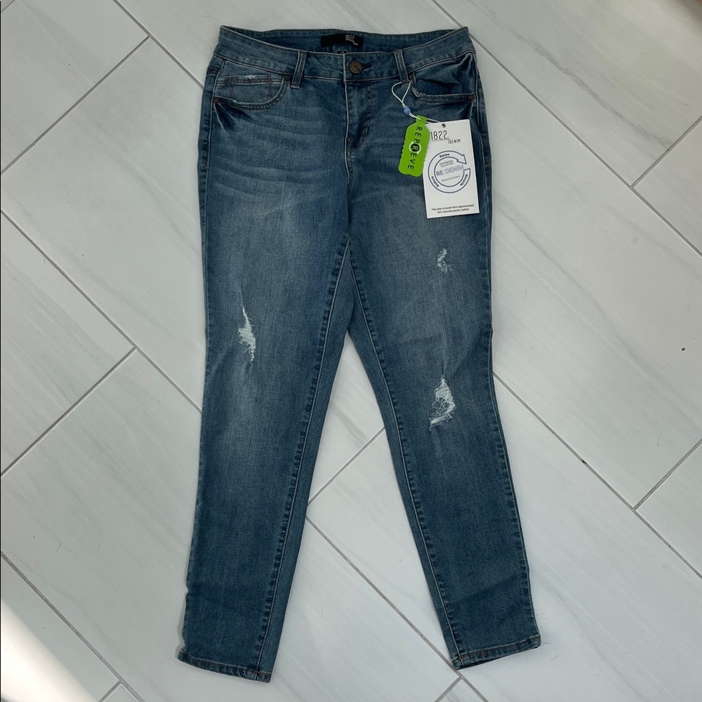 Nordstrom 1822 Distressed Blue Skinny Jeans
